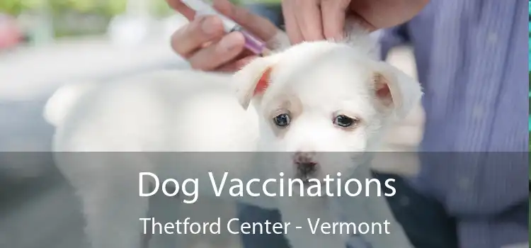 Dog Vaccinations Thetford Center - Vermont